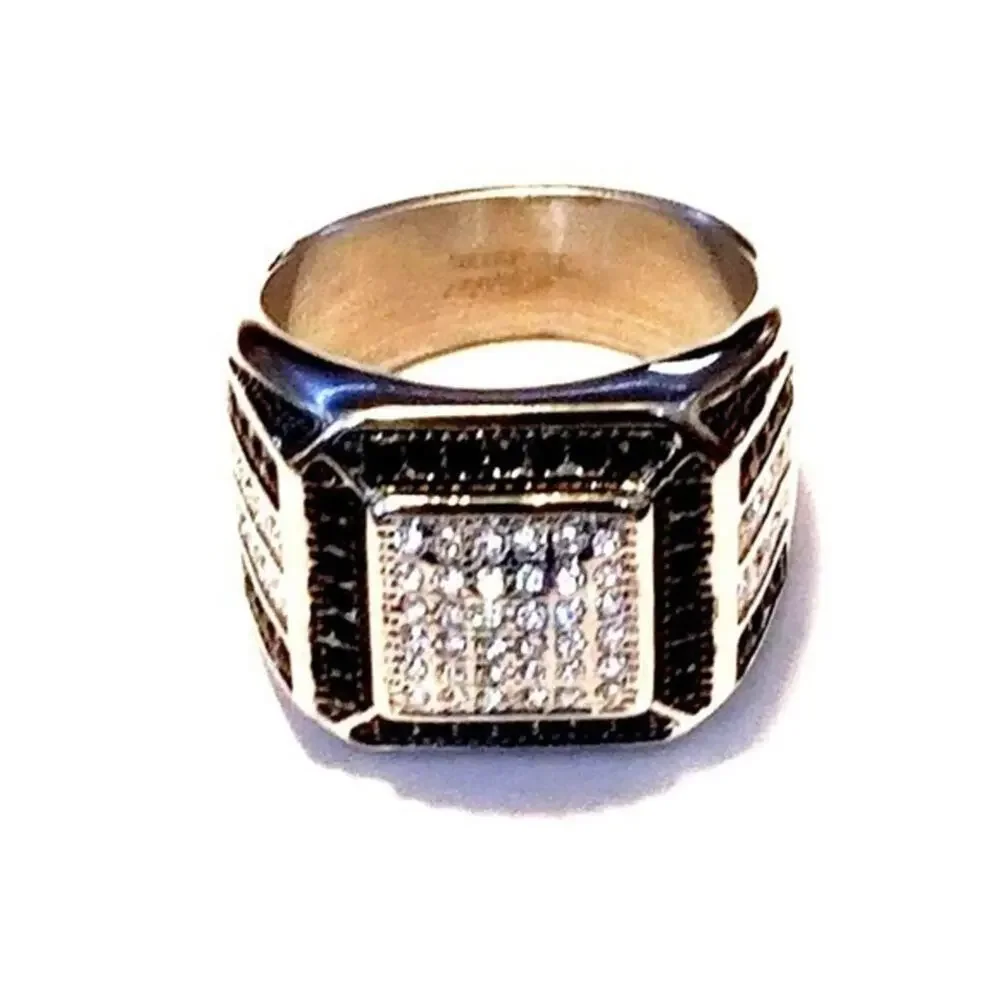 New stainless steel cz ring size‎ 9